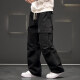 Unisex Straight-Leg Pants Multiple Pockets