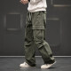 Unisex Straight-Leg Pants Multiple Pockets