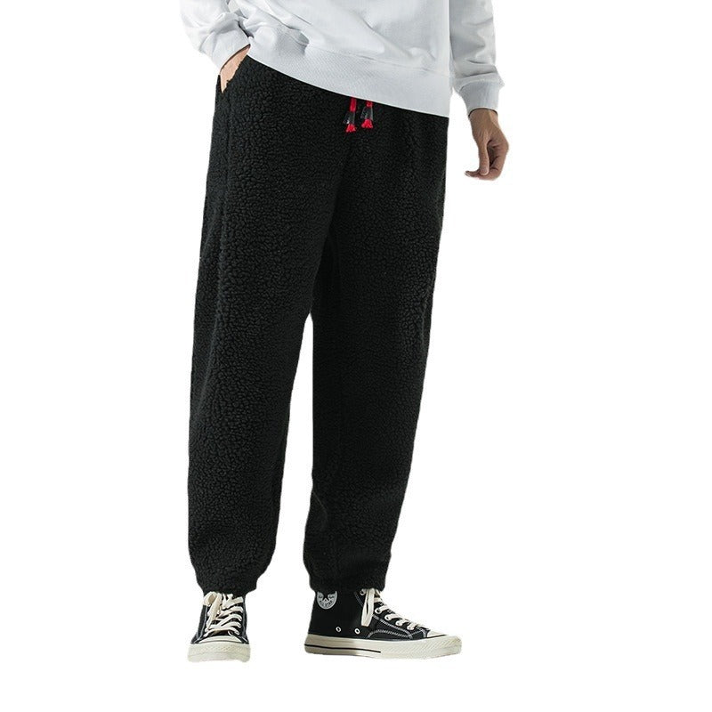 Unisex Relaxed Harem Pants Elastic Waistband