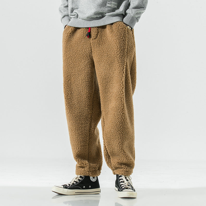 Unisex Relaxed Harem Pants Elastic Waistband