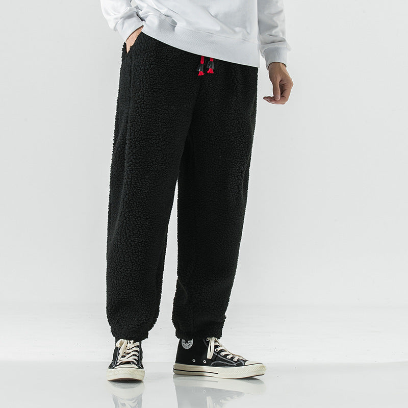 Unisex Relaxed Harem Pants Elastic Waistband