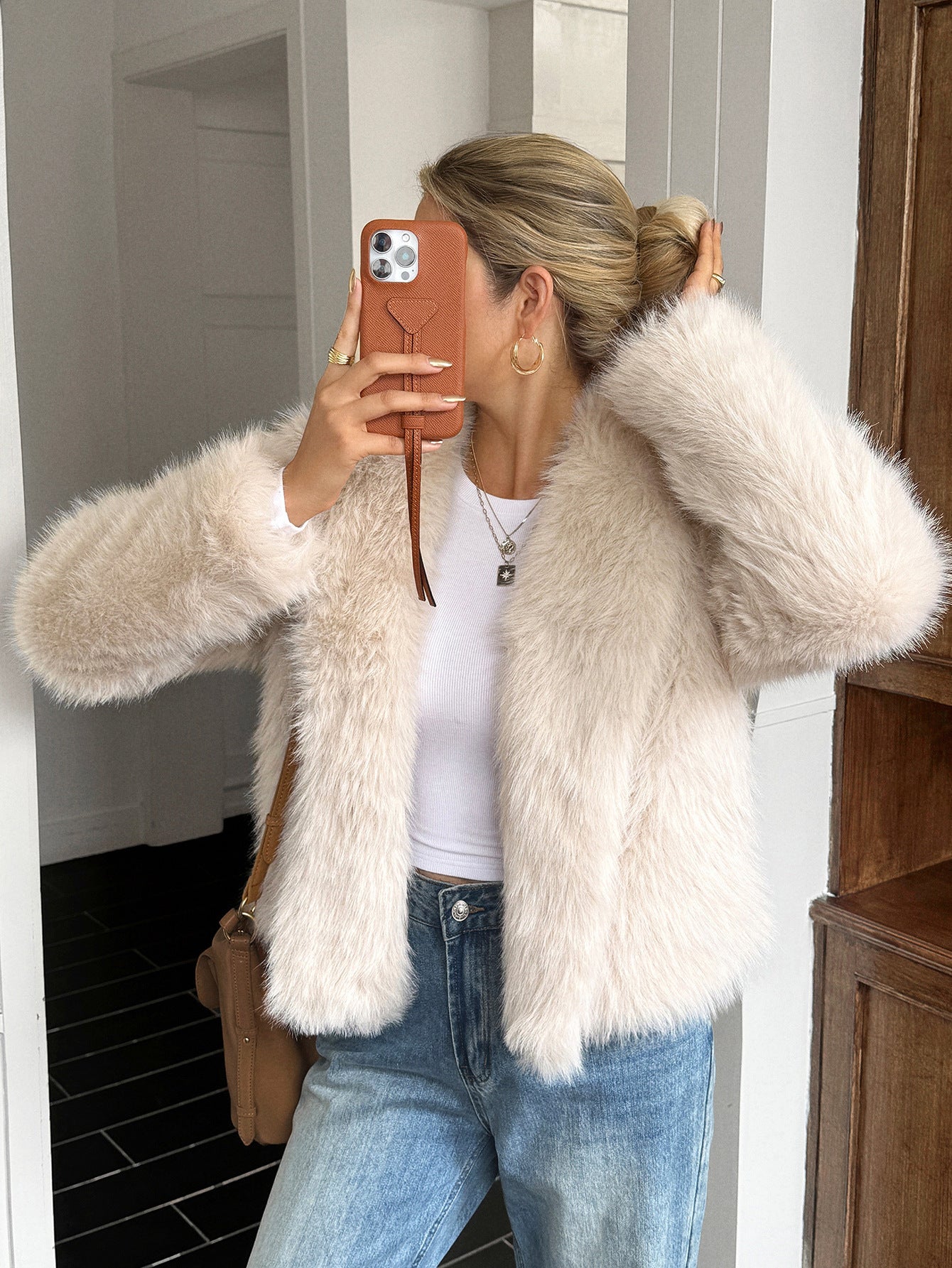 Women’s Long-sleeve Fleece Coat
