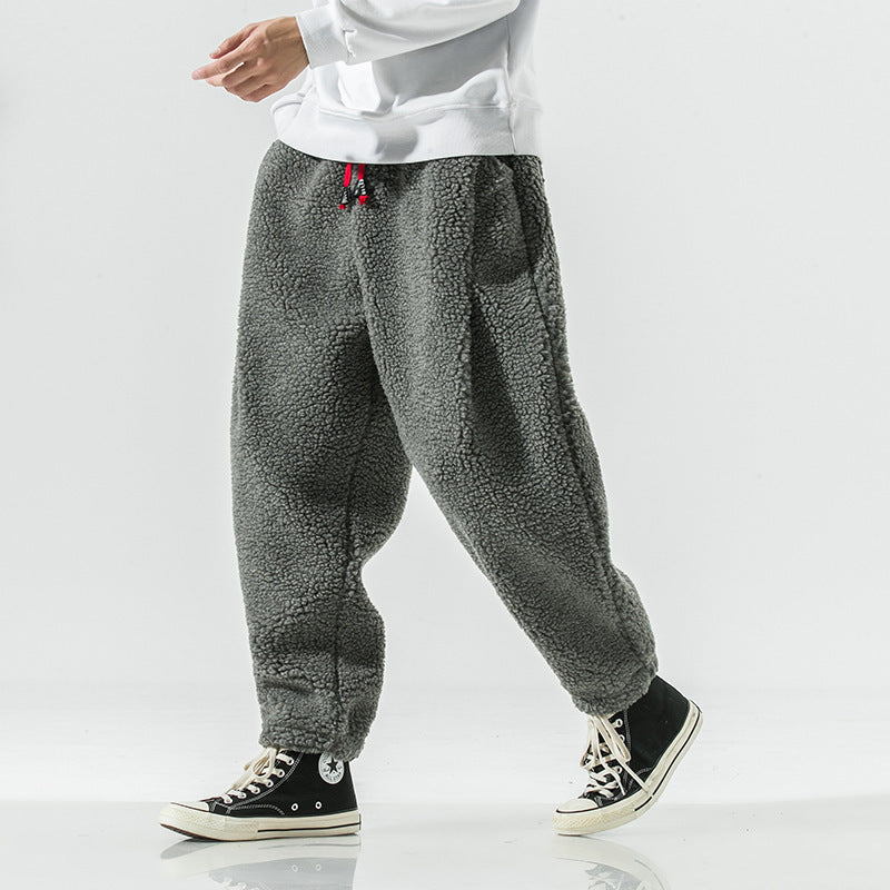 Unisex Relaxed Harem Pants Elastic Waistband