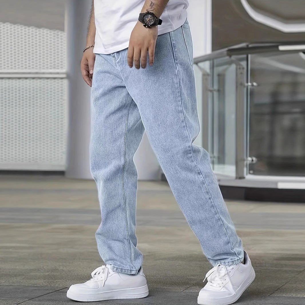 Men’s Straight-Leg Pants Zip Placket