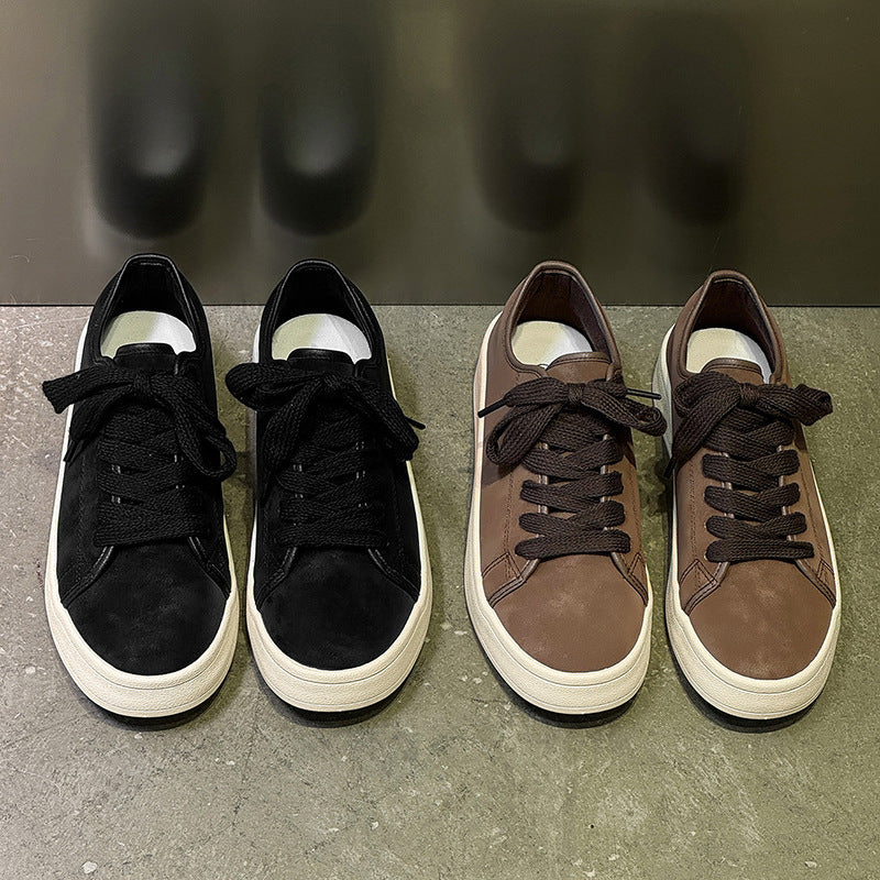 Men’s Low-Top Sneakers Lace-Up Vulcanized Sole