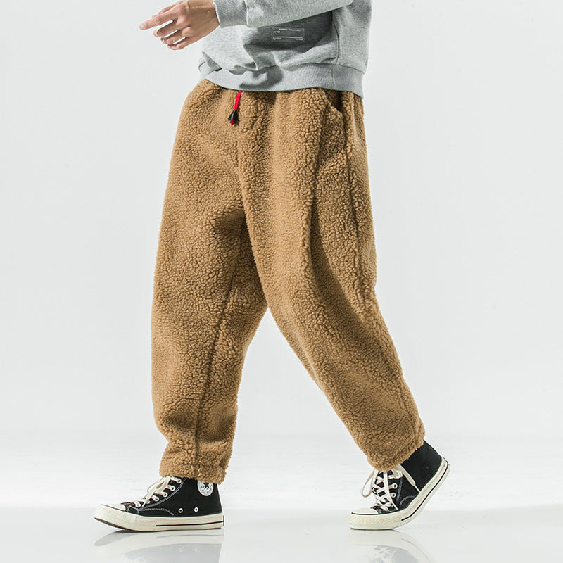 Unisex Relaxed Harem Pants Elastic Waistband