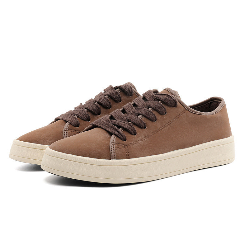 Men’s Low-Top Sneakers Lace-Up Vulcanized Sole