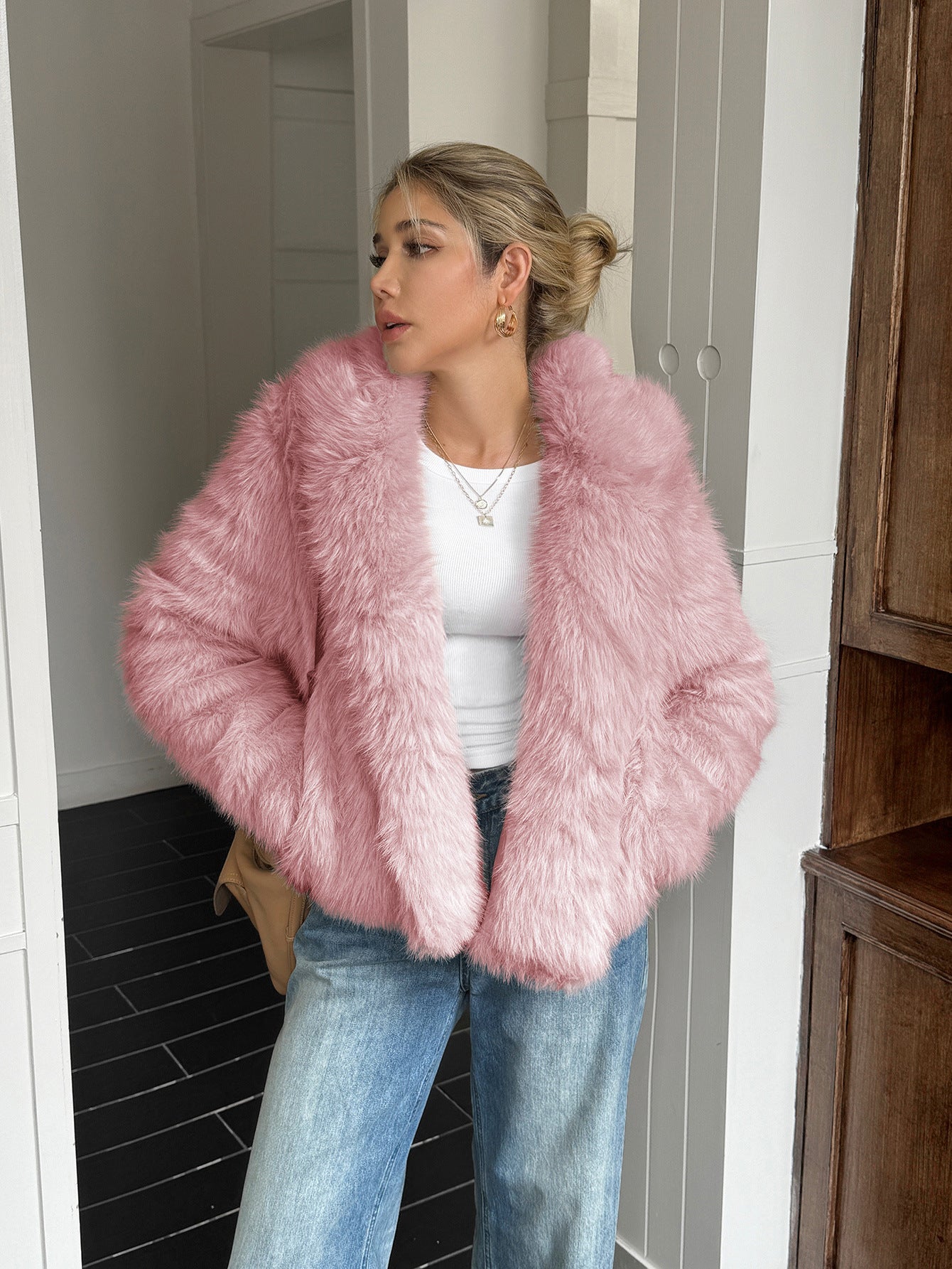Women’s Long-sleeve Fleece Coat