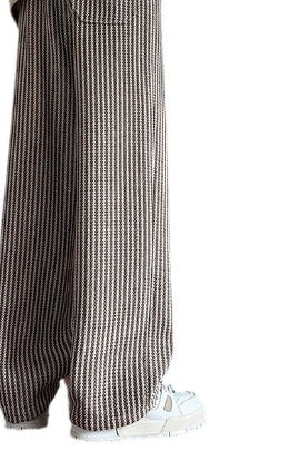 Unisex Straight-Leg Pants Adjustable Drawstring Waist
