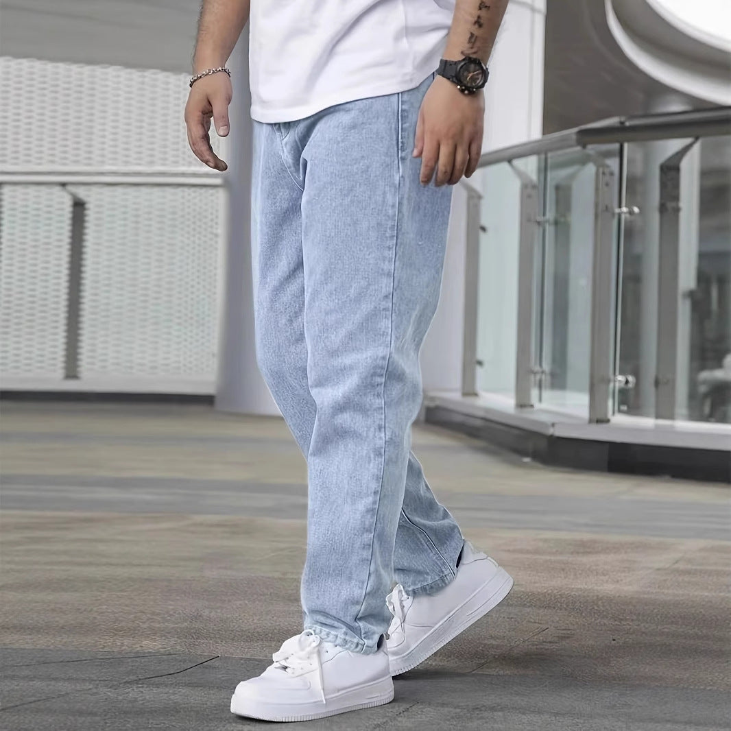 Men’s Straight-Leg Pants Zip Placket