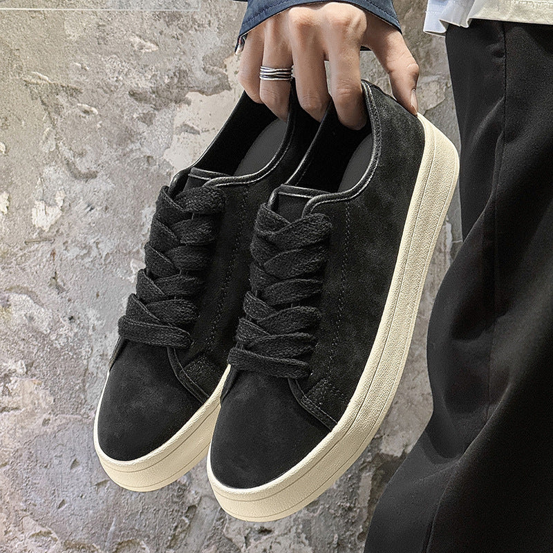 Men’s Low-Top Sneakers Lace-Up Vulcanized Sole