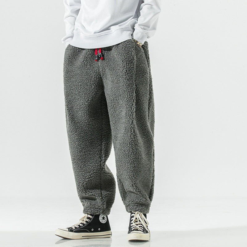 Unisex Relaxed Harem Pants Elastic Waistband