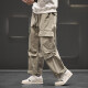 Unisex Straight-Leg Pants Multiple Pockets