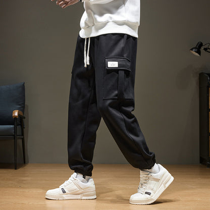 Men’s Straight-Leg Pants Adjustable Drawcord Waist