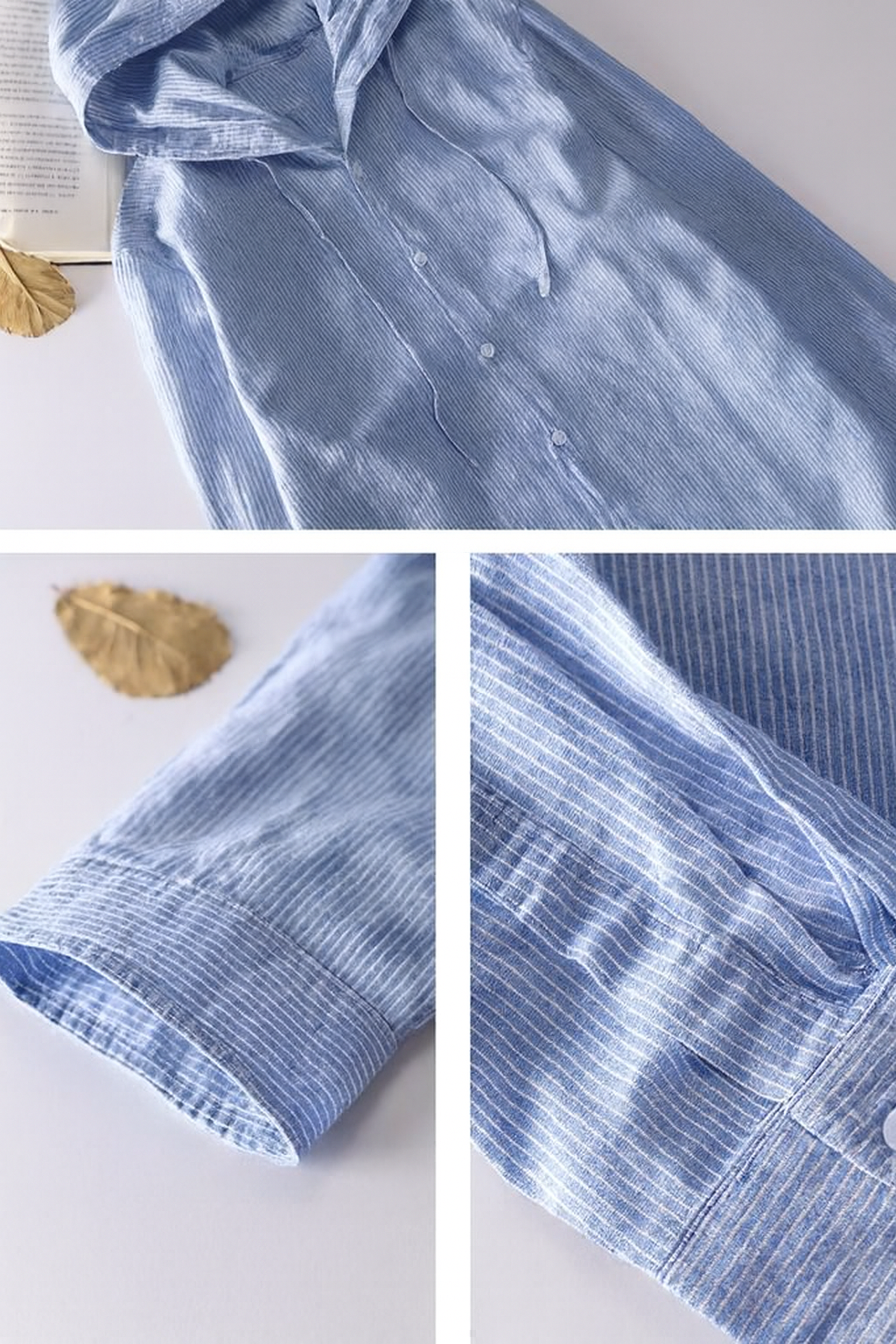 Loose breathable lightweight linen blouse