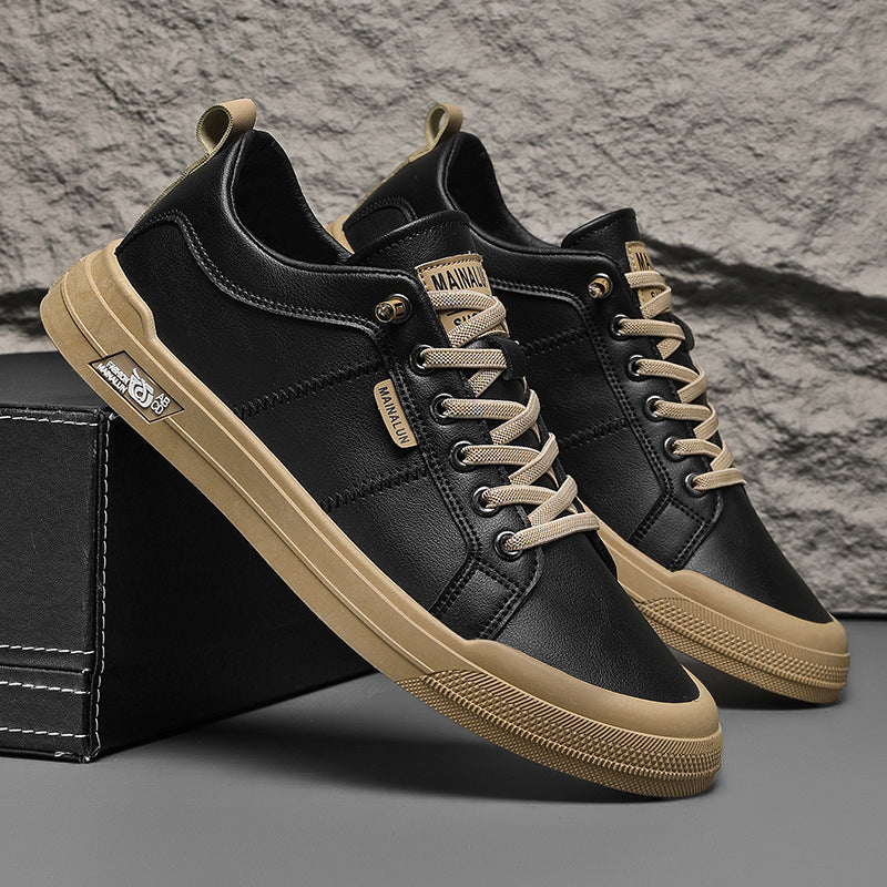 Men’s Low-Top Sneakers Lace-Up Front Lace Closure