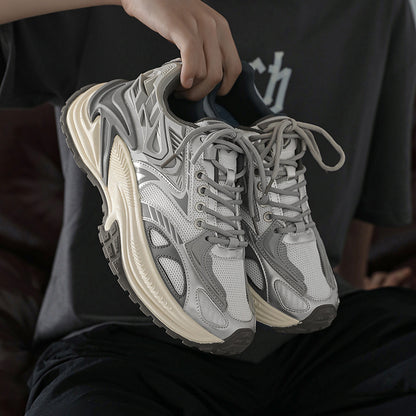 Men’s Low-Top Sneakers Lace-Up Traction Outsole